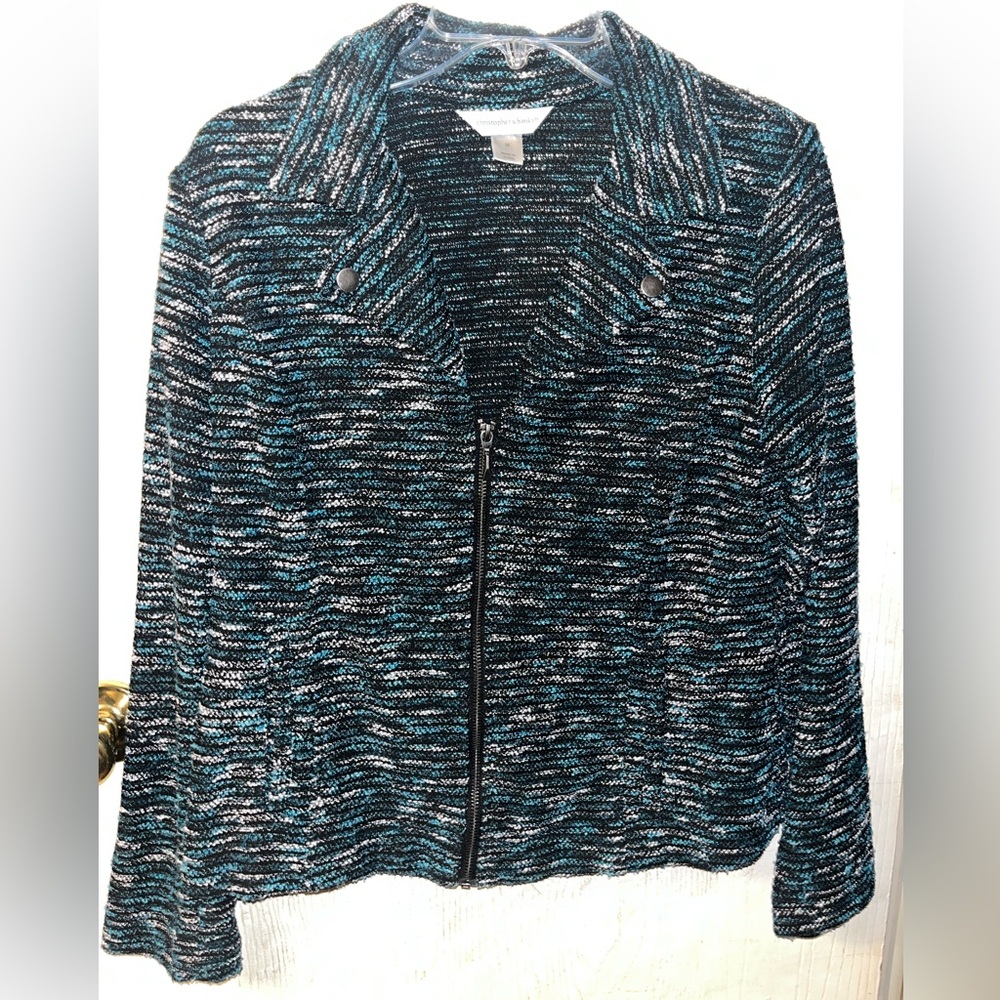 Christopher & Banks Zip up light jacket size M
